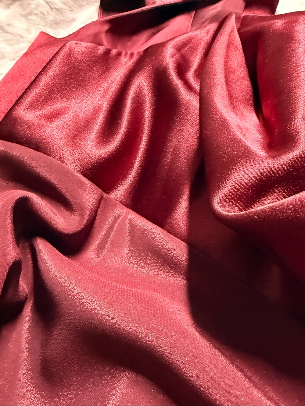 Aspeed U.S.A. Women’s Burgundy Formal Gown Size 2XL Sleeveless Evening Dress - Picture 6 of 7